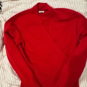 Aritzia Atticus Merino Red Sweater M